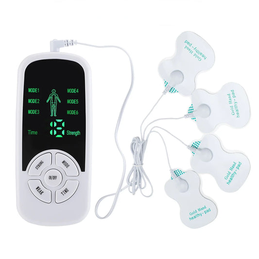 Estimulador muscular eléctrico EMS con 6 modos, máquina Tens Unit, fisioterapia meridiana, masajeador abdominal, de próstata y corporal 