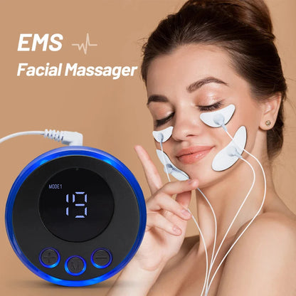 EMS Face Lifting Massage Microcurrent Face For Face Anti Wrinkle Skin Tighten Beauty Health Face Massage Leedoar