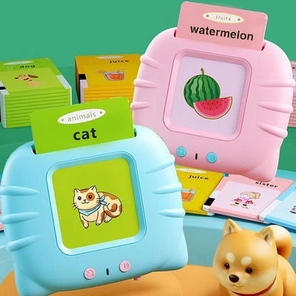 Early Education Flash Card Learning Toys Talking Flashcards for Kids Preschool English Electronic Audio Book Machine Gift Leedoar