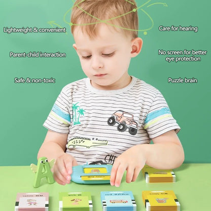 Early Education Flash Card Learning Toys Talking Flashcards for Kids Preschool English Electronic Audio Book Machine Gift Leedoar