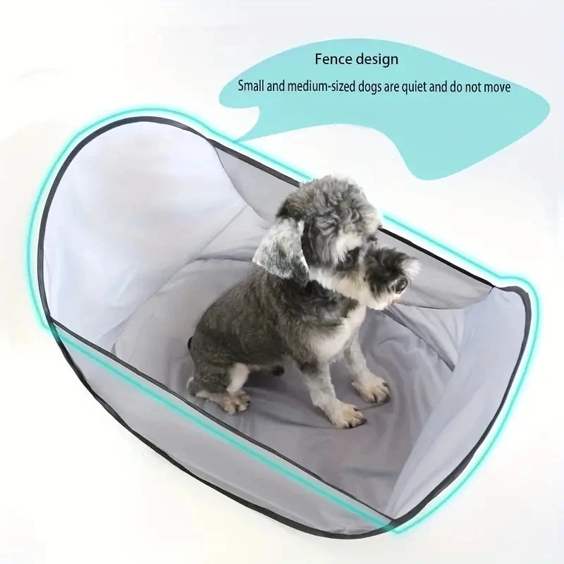 Easy Dog and Cat Hair Catcher Tent - Waterproof Adjustable, Neat Barbering Cape for Easy Trimming and Shaving Leedoar