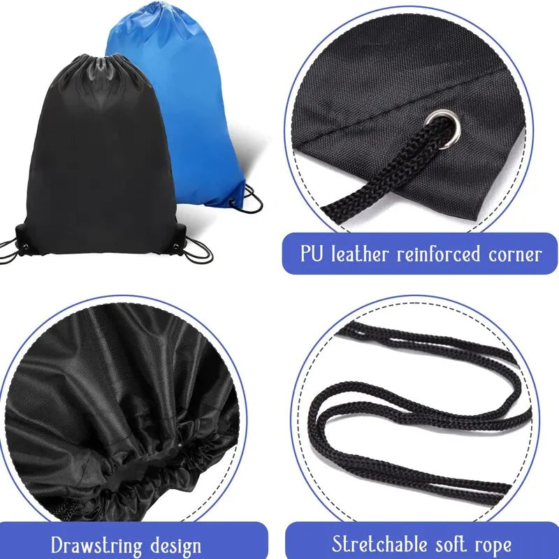 Eco Poliéster Pacote Bolso Corrida Mochila Portátil À Prova D'Água Mochilas de Compras Mochilas Portáteis Homens Mulheres Esportes Ao Ar Livre Bolsa de Ginástica 