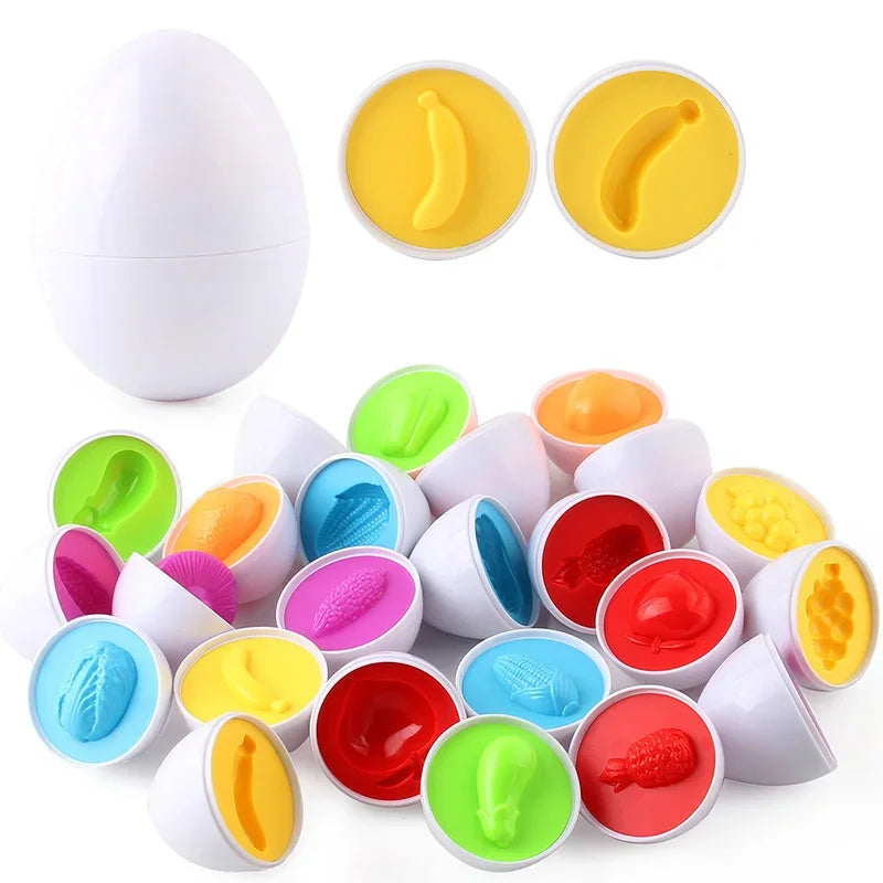 Eggs Screws 3D Puzzle Montessori Learning Education Math Toys Kids Shape Match Smart Game For Children Educational Easter Gifts Leedoar