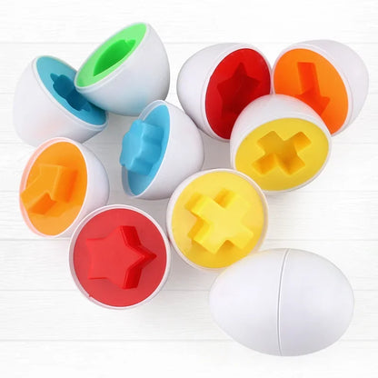 Eggs Screws 3D Puzzle Montessori Learning Education Math Toys Kids Shape Match Smart Game For Children Educational Easter Gifts Leedoar