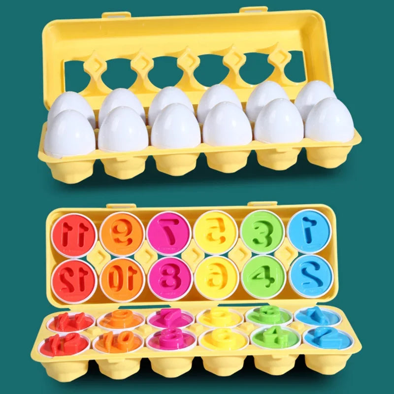 Eggs Screws 3D Puzzle Montessori Learning Education Math Toys Kids Shape Match Smart Game For Children Educational Easter Gifts Leedoar