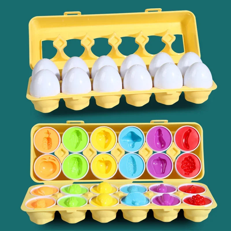 Eggs Screws 3D Puzzle Montessori Learning Education Math Toys Kids Shape Match Smart Game For Children Educational Easter Gifts Leedoar