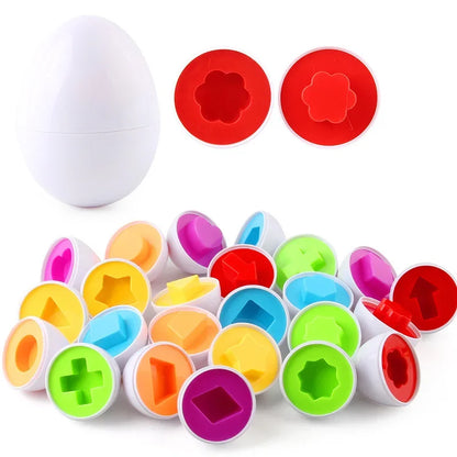 Eggs Screws 3D Puzzle Montessori Learning Education Math Toys Kids Shape Match Smart Game For Children Educational Easter Gifts Leedoar