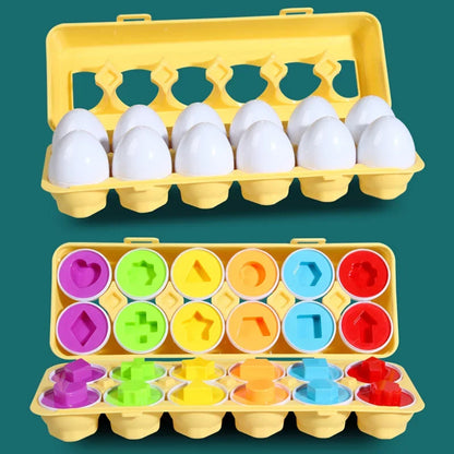 Eggs Screws 3D Puzzle Montessori Learning Education Math Toys Kids Shape Match Smart Game For Children Educational Easter Gifts Leedoar