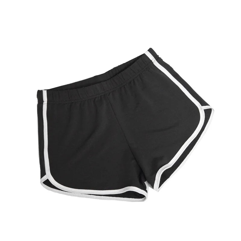 Shorts elásticos para mulheres, ajuste solto, secagem rápida, corrida fina de verão, fitness, lazer e antidesgaste externo. Instagram 