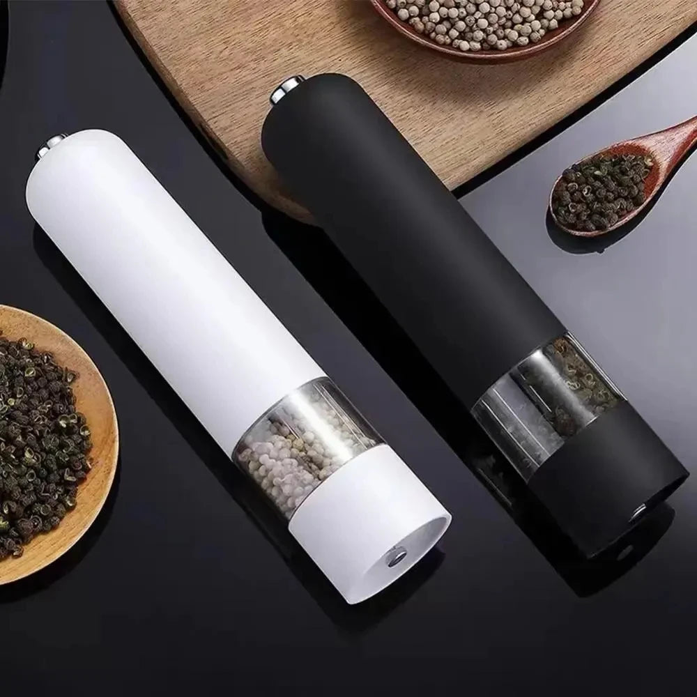 Electric Automatic Mill Pepper And Salt Grinder With LED Light Adjustable Coarseness Spice Grinder Kitchen Cooking Tool Leedoar