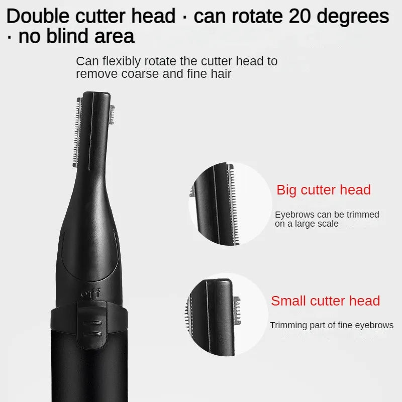 Electric Eyebrow Trimmer Multifunctional Washable for Men and Women, Shaver, Eyebrow Scraper for Beginners and Children Haircuts Leedoar