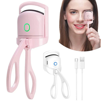 Electric Eyelash Curler USB Charging Model Fast Heating Portable Eye Lash Perm Shaping and Lasting Curling Thermal Eyelash Clip Leedoar