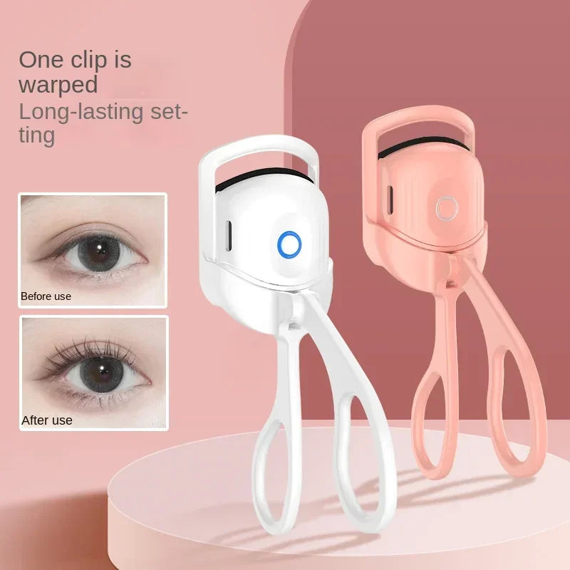 Electric Eyelash Curler USB Charging Model Fast Heating Portable Eye Lash Perm Shaping and Lasting Curling Thermal Eyelash Clip Leedoar