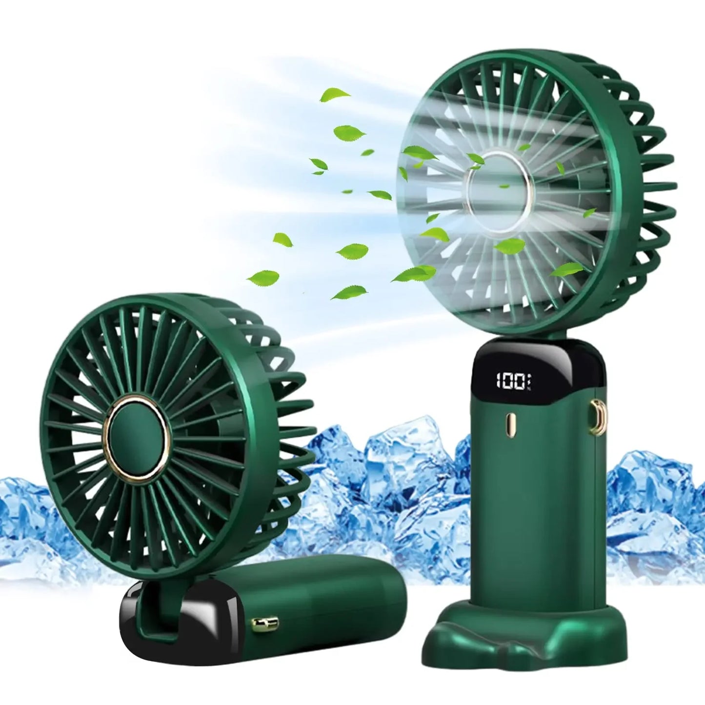 Electric Fan Portable Air Conditioner Mini Cooler Rechargeable Neck Fans for Home Free Shipping Hand Usb Conditioning Blades Leedoar