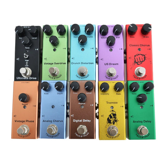 Pedal de guitarra elétrica Vintage overdrive/US Dream/Classic Chorus/Vintage Phase/Tremolo/Analog delay/Digital Delay/Ultimate Drive 