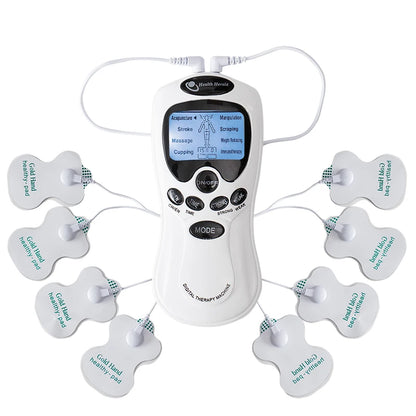 Instrumento de massagem elétrica EMS Tense Machine Massageador de pulso Tens Acupuntura Estimulador muscular elétrico para pescoço Costas Corpo 