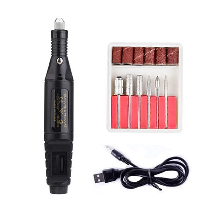 Electric Nail Drill Machine Set Pedicure Grinding Equipment Mill For Manicure Professional Strong Nail Polishing Tool Leedoar