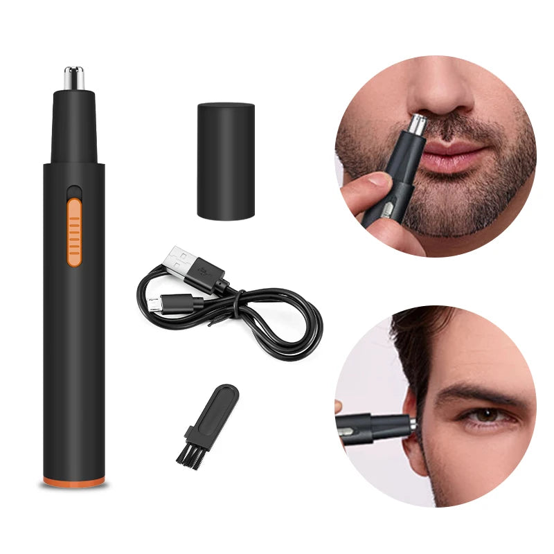 Electric Nose Hair Trimmer Usb Charging New High Quality Electric Portable Men and Women Mini Nose Hair Trimmer Leedoar