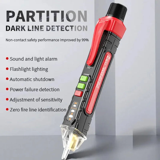 Electric Pen High-Precision Induced Electric Tester Pen Electroprobe Screwdriver Probe Light Voltage Tester Detector Test Pen Leedoar