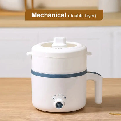 Panela elétrica de arroz de camada dupla única 220 V multicooker antiaderente inteligente mecânica multicooker panela de arroz cozida no vapor para casa 