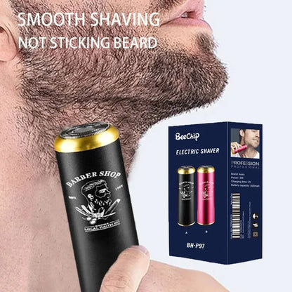 Electric Shaver Men'S Travel Car Aluminum Alloy Mini Shaving Shaver Portable Electric Shaver Mini Stainless Steel Sharp Razor