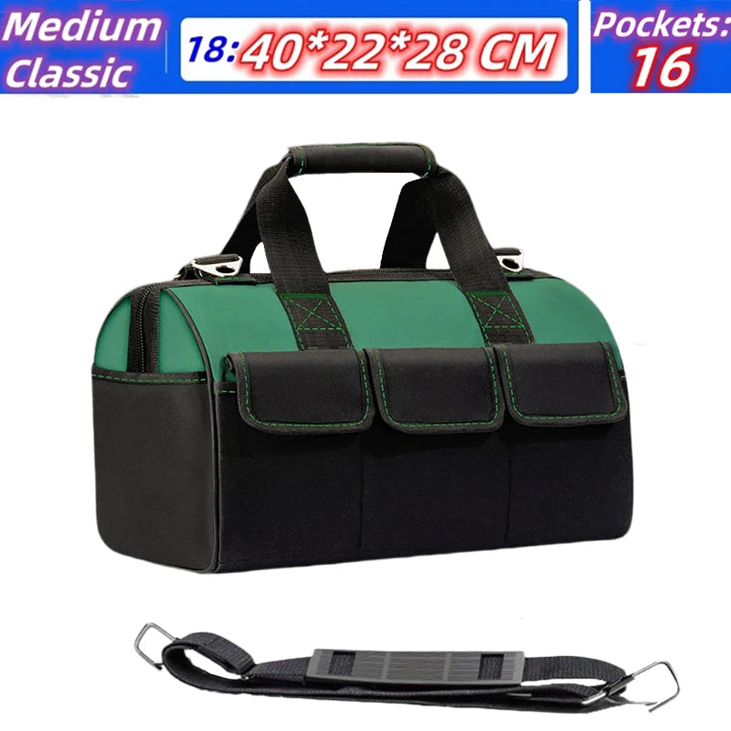 Electrician Tool Bag Strong And Durable Canvas Thickened Portable Multi-functional Hardware Carpentry Fishing Storage Tool Bag Leedoar