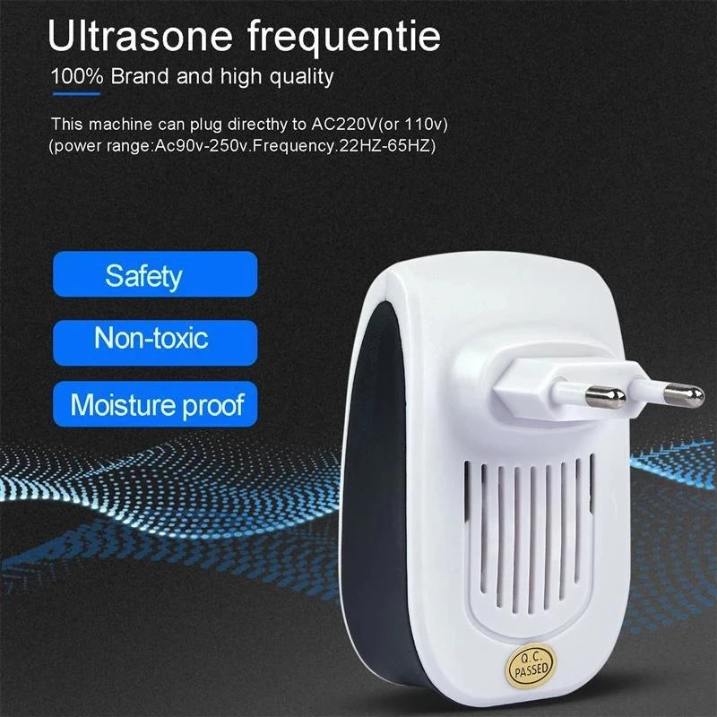 Electronic Ultrasonic Electromagnetic Mosquito Anti Mouse Insect Repeller Rat Cockroach Household Pest Reject Repellent Leedoar