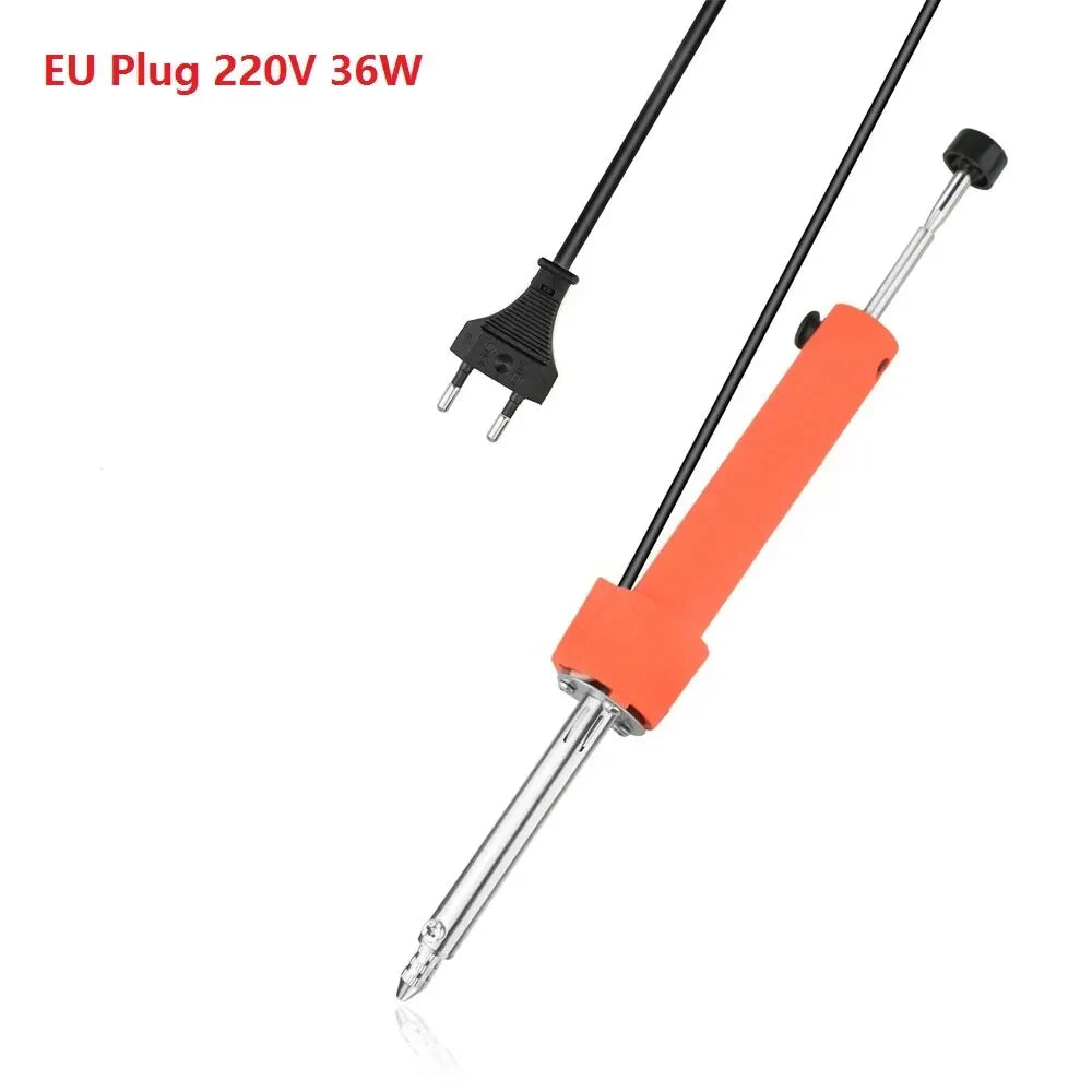 Electrothermal Vacuum Tin Absorber High Power EU Durable Desoldering Pump Soldering Iron Pen Repair Tool Tin Suction Gun Leedoar