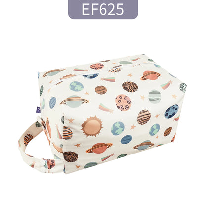 Elinfant Portable Diaper Pods Reusable Waterproof Fashion Prints Wet/Dry Cloth Wet Bag Mommy Storage Travel Bag Leedoar