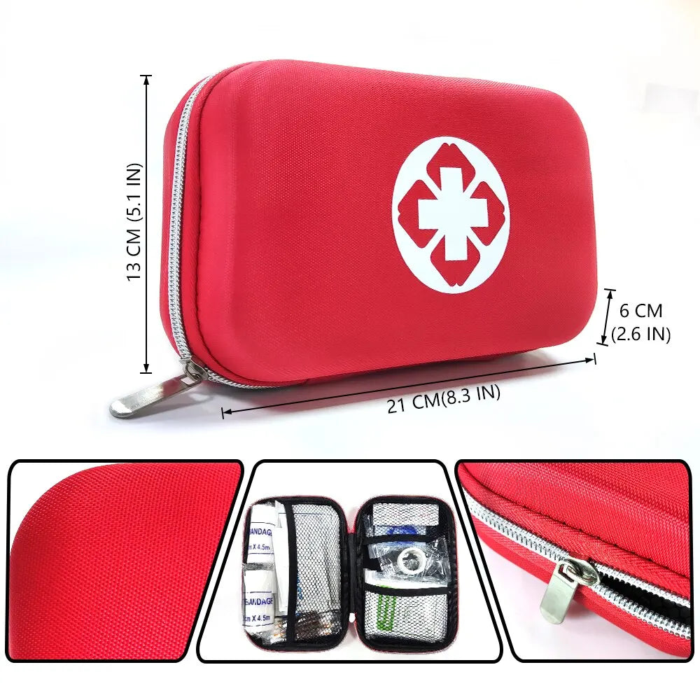 Bolsa de primeiros socorros EVA médica de emergência vazia para viagem, acampamento, carro, primeiros socorros ao ar livre, estojo portátil de armazenamento 