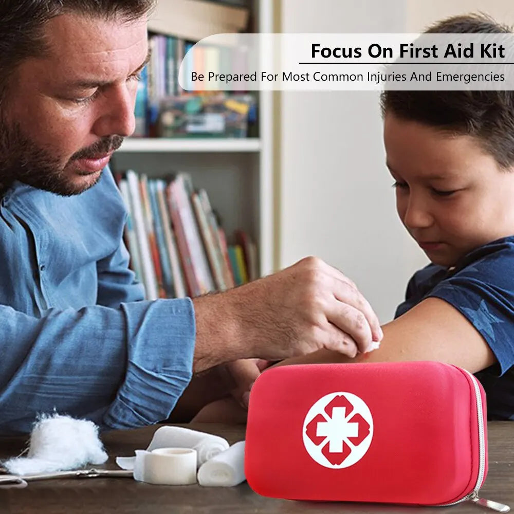 Bolsa de primeros auxilios de EVA vacía para emergencias médicas, para viajes, campamentos, automóviles, estuche portátil de primeros auxilios para exteriores 