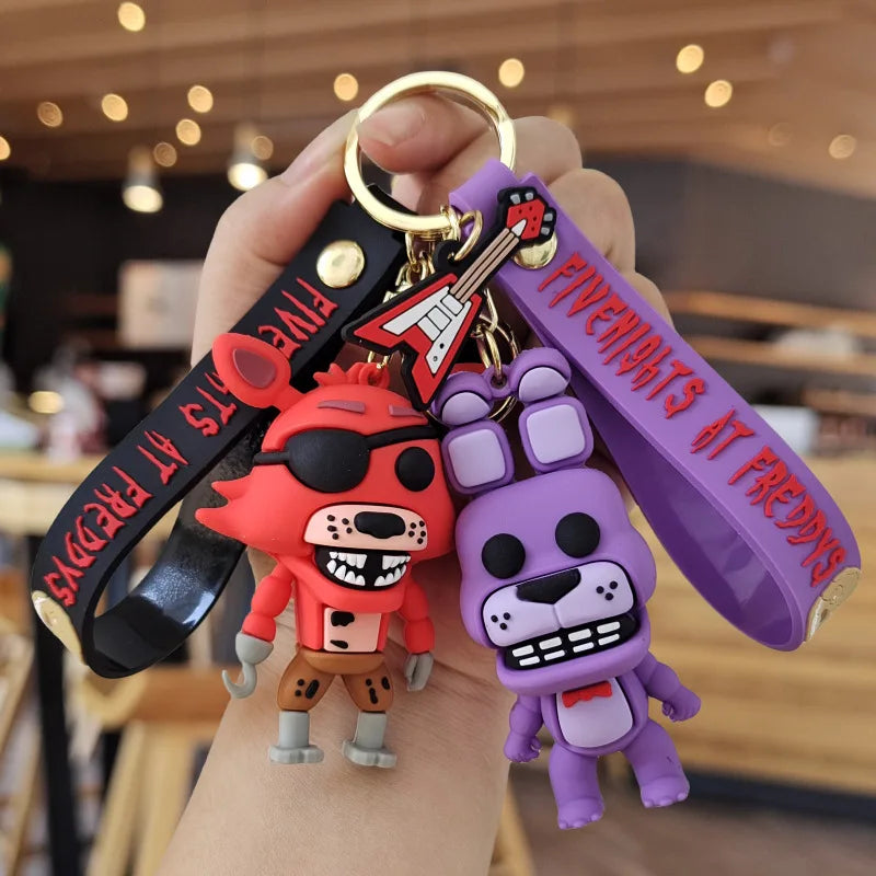 European And American Halloween Funny Horror Toys Midnight Bear Bag Pendant Keychain Doll Doll Keychain Decorative Gift Leedoar