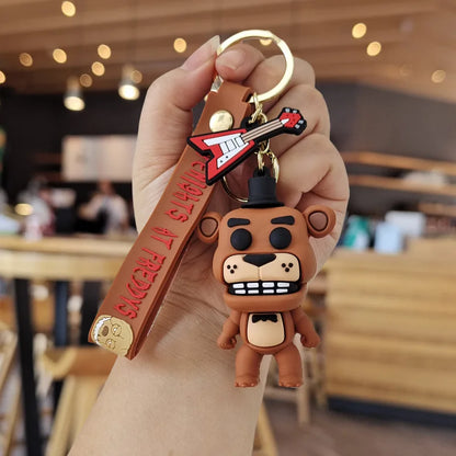 European And American Halloween Funny Horror Toys Midnight Bear Bag Pendant Keychain Doll Doll Keychain Decorative Gift Leedoar