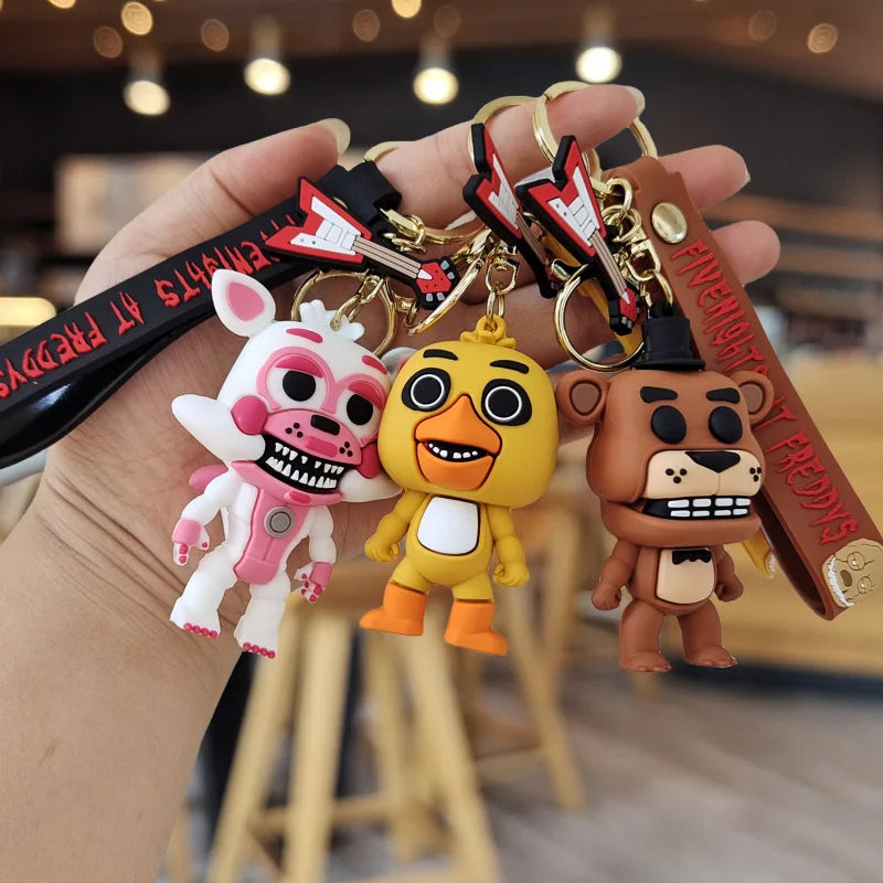 European And American Halloween Funny Horror Toys Midnight Bear Bag Pendant Keychain Doll Doll Keychain Decorative Gift Leedoar