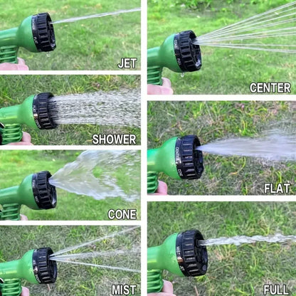 Expandable Magic Hose, High-Pressure Car Wash, 7Water Spraying Functions, Water Gun, Home Garden Watering Hose Leedoar