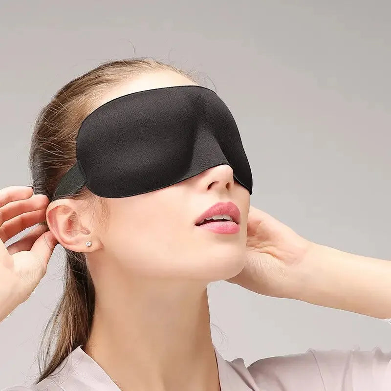 Máscara para dormir 3D Contornado Copo Venda Côncavo Moldado Noite Máscaras faciais para dormir Bloqueio de luz com tapa-olho para mulheres e homens 