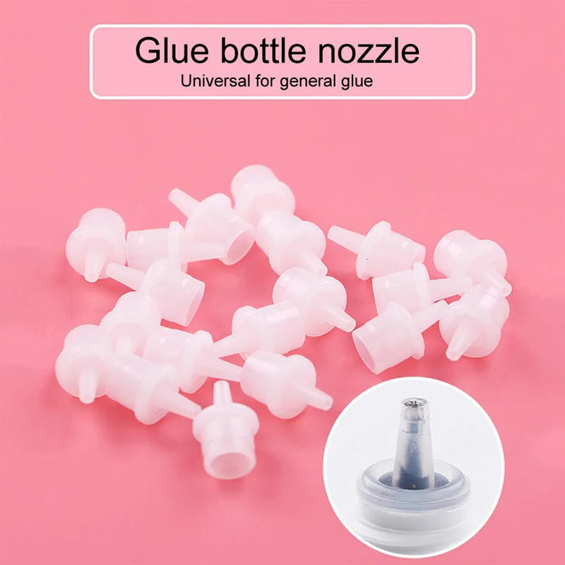 Eyelash Glue Replacement Eyelash Glue Bottle Nozzle Caps Lash Bottle Plug Mouth Tips Eyelash Glue Bottle Plug Glue Bottle Leedoar