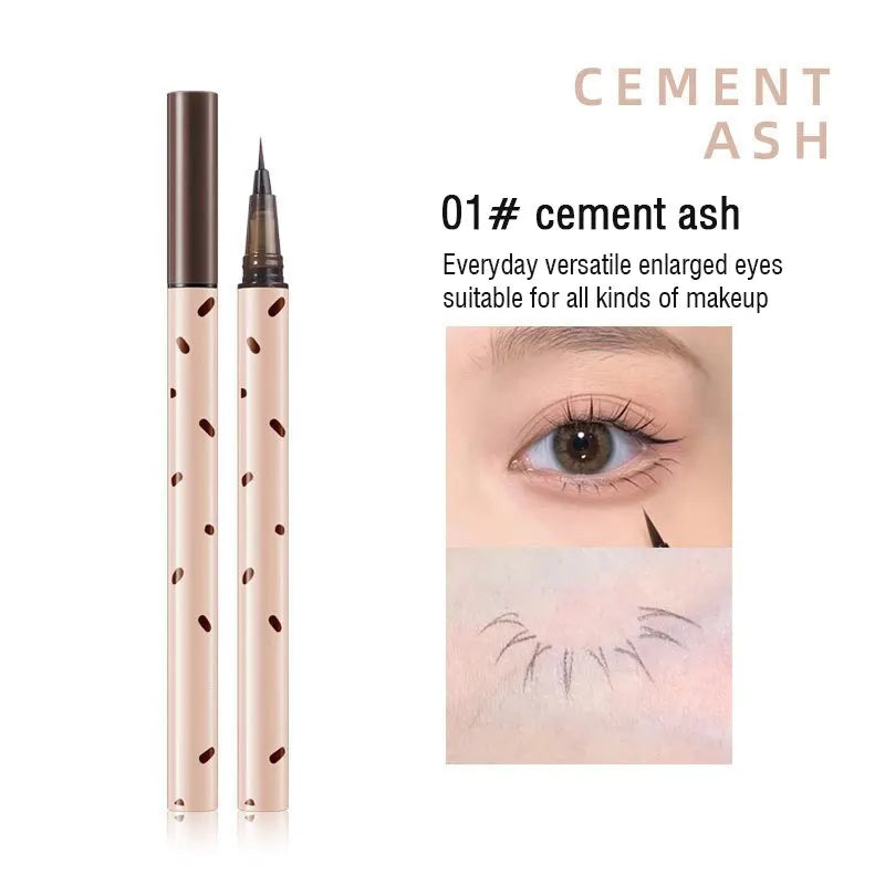 Eyelash Pencil Long Lasting Waterproof Perspirant Resistant Fine Head Non Smudging Eyelash Laying Silkworm Liquid Eyeliner Leedoar