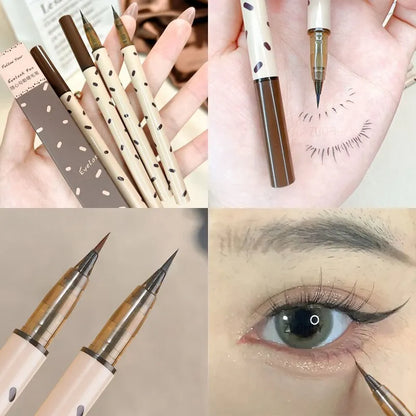 Eyelash Pencil Long Lasting Waterproof Perspirant Resistant Fine Head Non Smudging Eyelash Laying Silkworm Liquid Eyeliner Leedoar