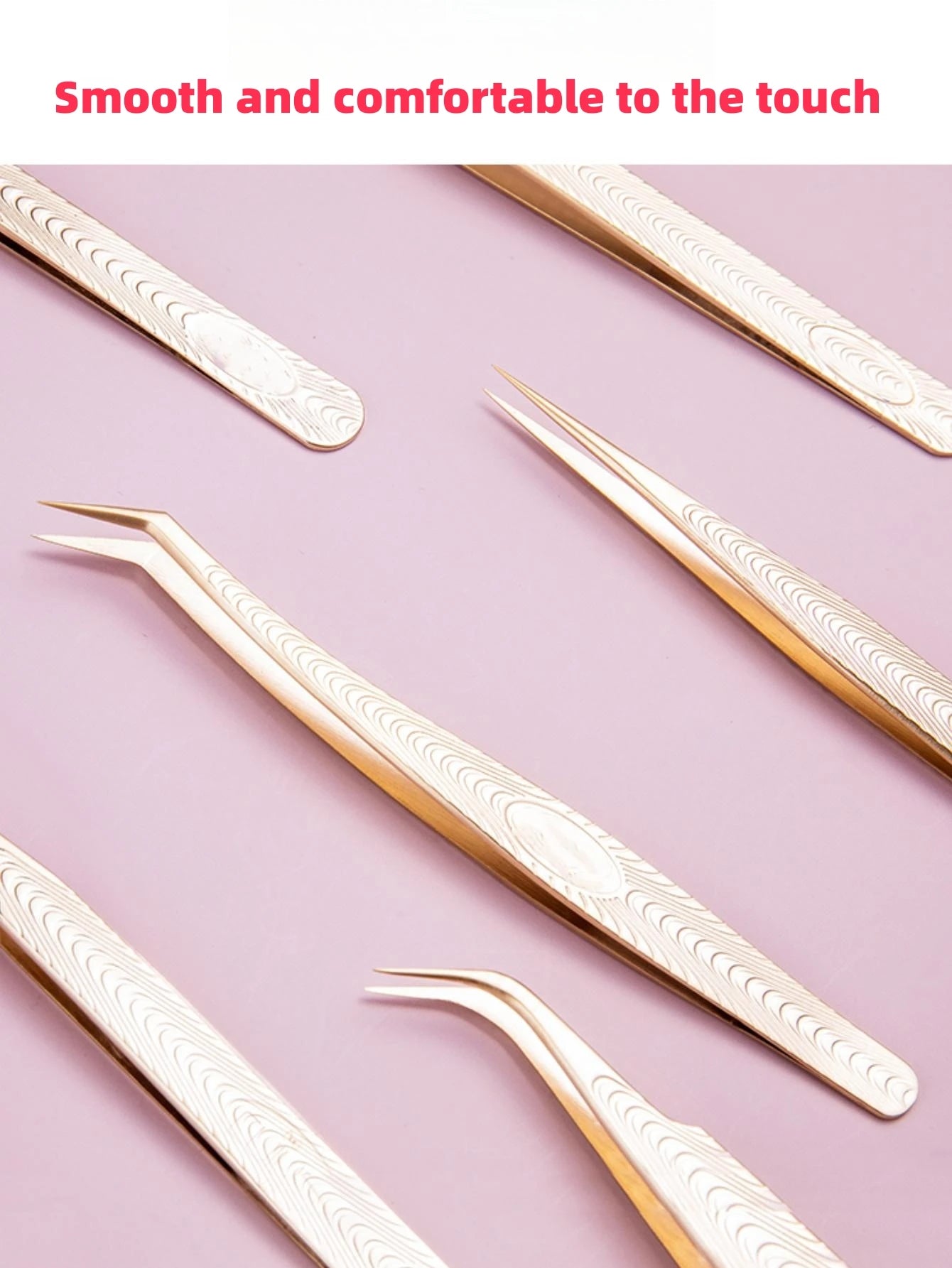 Eyelash tweezers,lash extension tools,Smooth and comfortable to the touch Precision tweezers,Stainless steel tweezers Leedoar