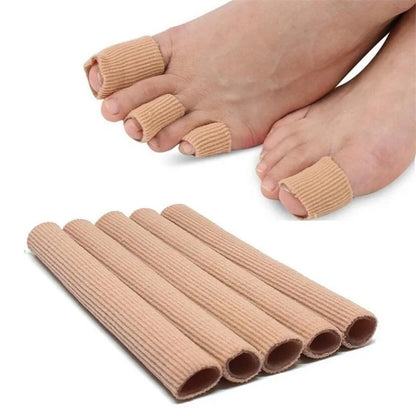 Separador de dedos de tela, aplicador protector de dedos, removedor de callos, corrector de juanetes, herramientas de pedicura, tubo para aliviar el dolor, cuidado de los pies 