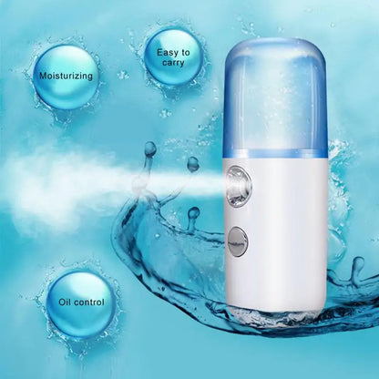 Facial Sprayer Nano Mist Usb Rechargeable Portable Water Replenisher Cool Mist Maker Fogger Face Care Handheld Mini Humidifier Leedoar