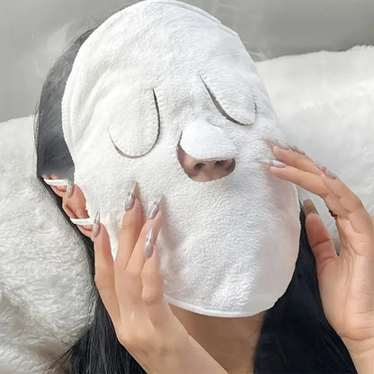 Facial wrap, hot towel mask, reusable facial steamer for hot and cold skin care, moisturizing facial steamer Leedoar