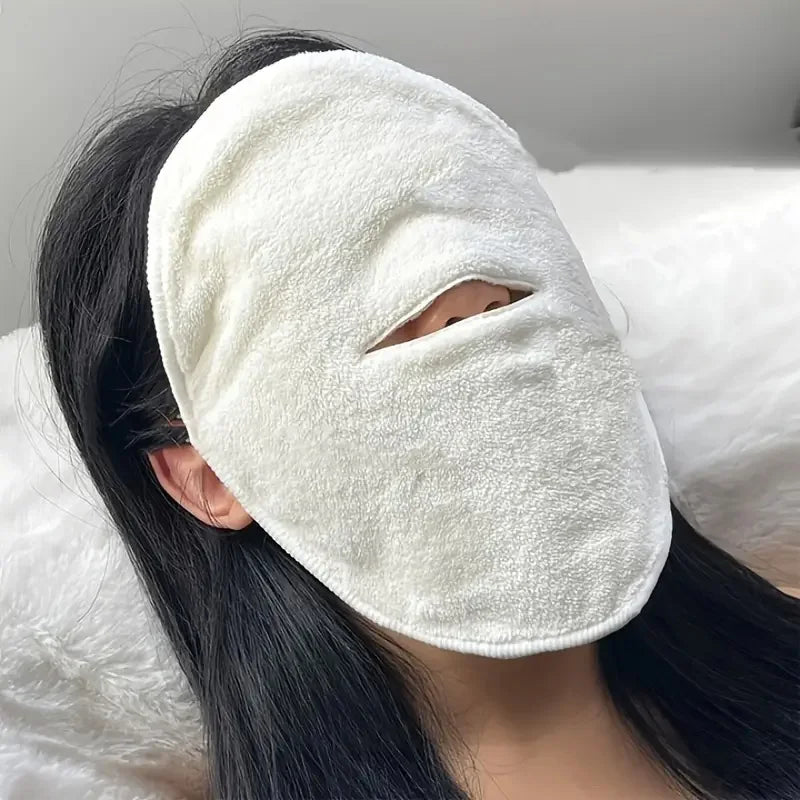 Facial wrap, hot towel mask, reusable facial steamer for hot and cold skin care, moisturizing facial steamer Leedoar