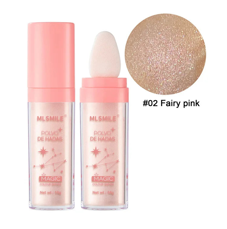 Fairy Highlight Pat Powder Full Body Highlight Brightening Natural Three-dimensional Contouring Blush Leedoar