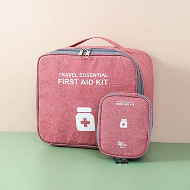 Family First Aid Kit Portable Outdoor Travel Storage Bag Household Large Capacity Layered Medicine Storage Bag Leedoar