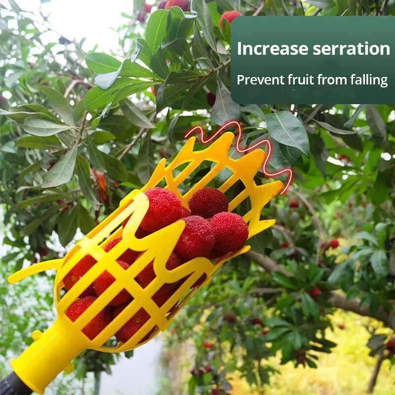 Farm Garden Picking DeviceGarden Tools Deep Basket Fruit Picker Head Convenient Fruit Catcher Apple Peach Picking Leedoar