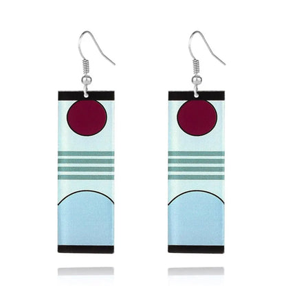 Fashion Anime Demon Slayer Kimetsu No Yaiba Blade of Ghost Earings Acrylic Drop Earrings For Women Men Jewelry Accessories Gift Leedoar