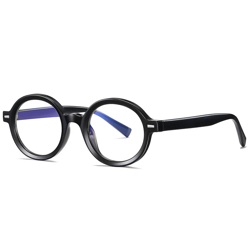 Fashion Blue Light Blocking Men's Round Glasses TR90 Radiation Protection Eyeglasses Women Transparent Retro Eyewear 2092