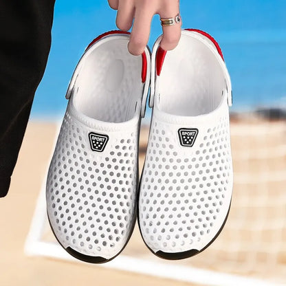 Moda Esporte Sandálias de Praia Antiderrapante Masculino Sola Grossa Chinelos Leves Verão Chinelos Jardim Sapatos Aquáticos 